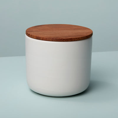 product image for stoneware container with acacia lid 3 15