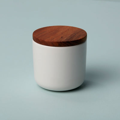 product image for stoneware container with acacia lid 5 72