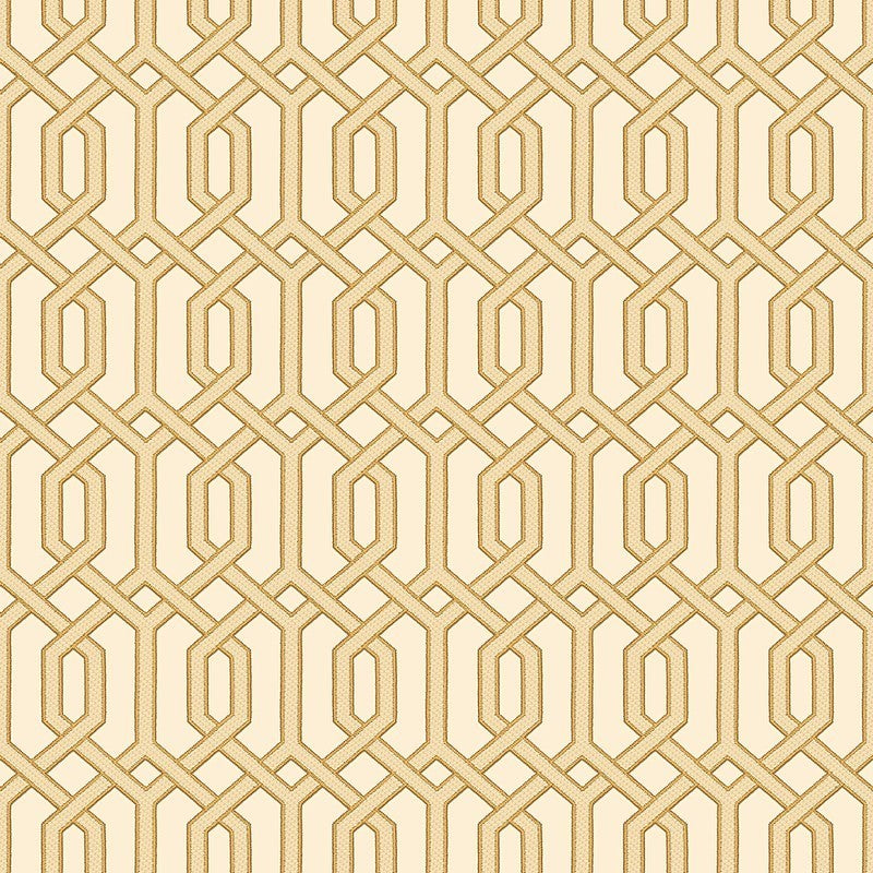 media image for Bea Textured Geometric Wallpaper in Beige and Gold by BD Wall 270