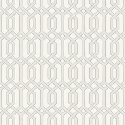 product image for Bea Textured Geometric Wallpaper in Champagne and Off-White by BD Wall 64