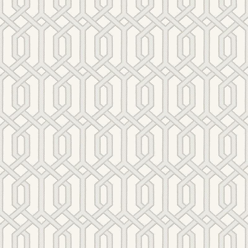 media image for Bea Textured Geometric Wallpaper in Champagne and Off-White by BD Wall 298