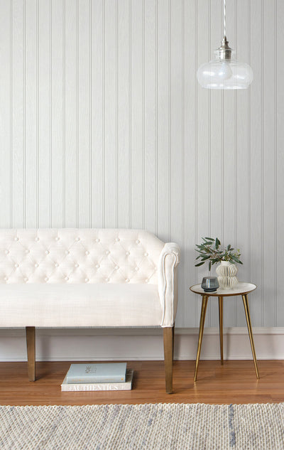 product image for Beadboard Peel-and-Stick Wallpaper in Off-White by NextWall 24