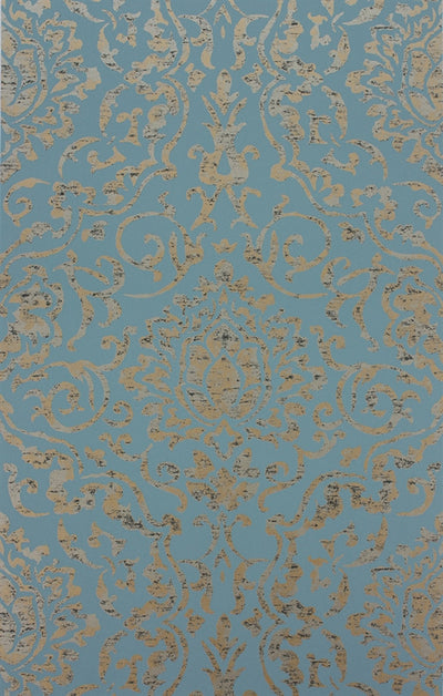 product image for Belem Wallpaper in Topaz and Gold by Nina Campbell for Osborne & Little 75