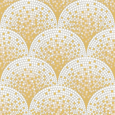 product image for Bella Textured Tile Effect Wallpaper in Gold by BD Wall 43