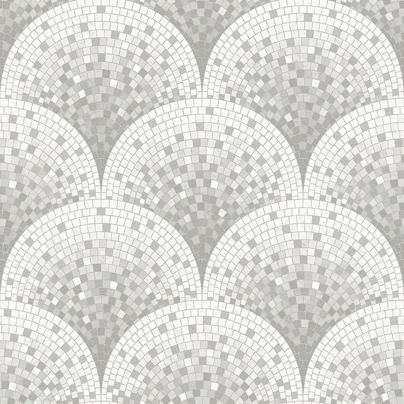 media image for Bella Textured Tile Effect Wallpaper in Pearl and Grey by BD Wall 294