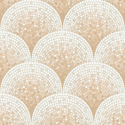 product image for Bella Textured Tile Effect Wallpaper in Rose Gold by BD Wall 4