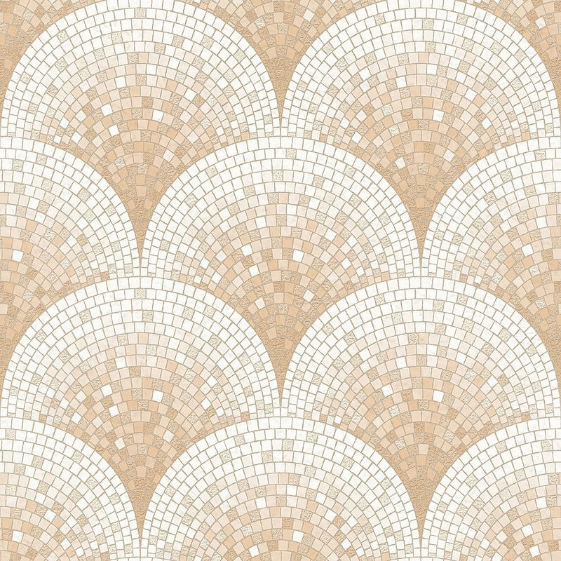 media image for Bella Textured Tile Effect Wallpaper in Rose Gold by BD Wall 248
