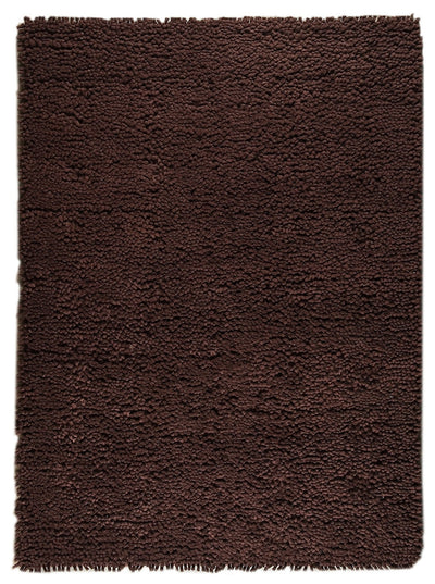 product image for berber collection hand woven wool shag area rug in brown design by mat the basics 1 56