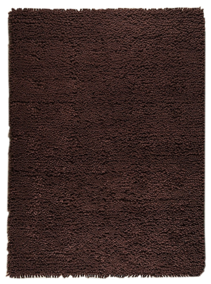 media image for berber collection hand woven wool shag area rug in brown design by mat the basics 1 281