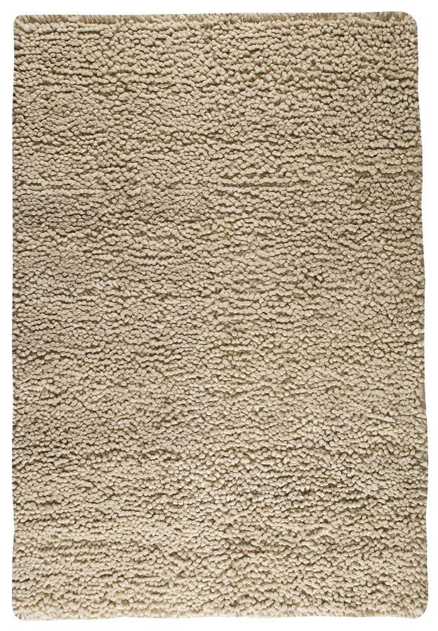 media image for Berber Collection Hand Woven Wool Shag Area Rug in White design by Mat the Basics 273