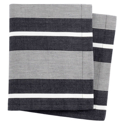 product image for berkeley stripe black napkin by annie selke fr507 np4 1 28