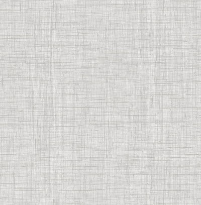 product image of Bermuda Linen Stringcloth Wallpaper in Daydream Grey and Ivory from the Boho Rhapsody Collection by Seabrook Wallcoverings 532