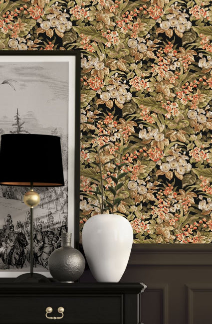 media image for Bessie Textured Floral Wallpaper by BD Wall 210