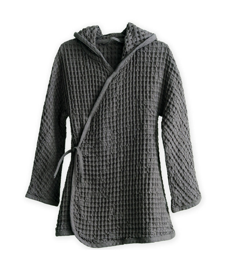 media image for big waffle junior bathrobe in multiple colors design by the organic company 1 225