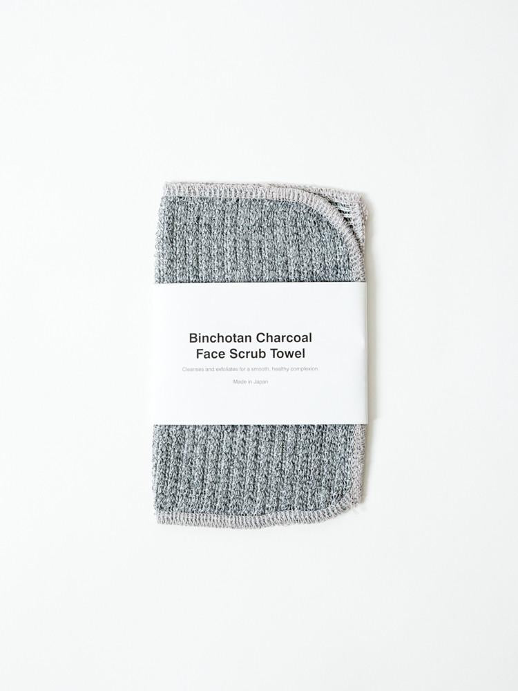 media image for Binchotan Charcoal Face Scrub Towel design by Morihata 263