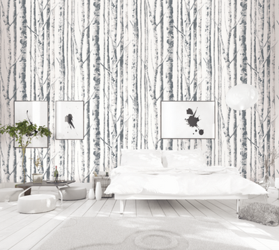 product image for Birch Wallpaper in Ivory and Grey from the Solaris Collection by Mayflower Wallpaper 57