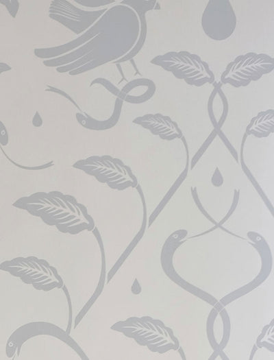 product image of Birds of Paradigm Wallpaper in Light Blue and Light Green by Cavern Home 570