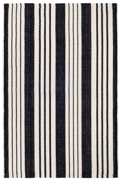 product image of birmingham black woven cotton rug by annie selke rda166 2512 1 594