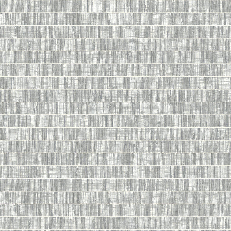 media image for Blue Grass Band Grasscloth Wallpaper in Lunar Grey from the More Textures Collection by Seabrook Wallcoverings 249