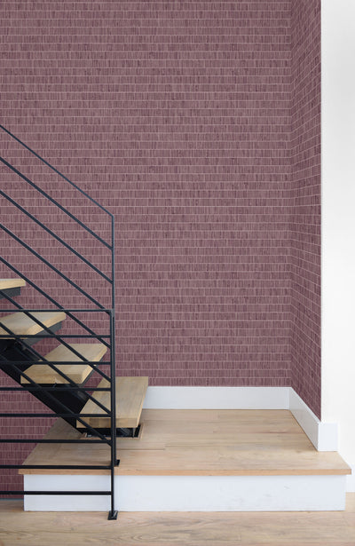 product image for Blue Grass Band Grasscloth Wallpaper in Pink Pomona from the More Textures Collection by Seabrook Wallcoverings 70