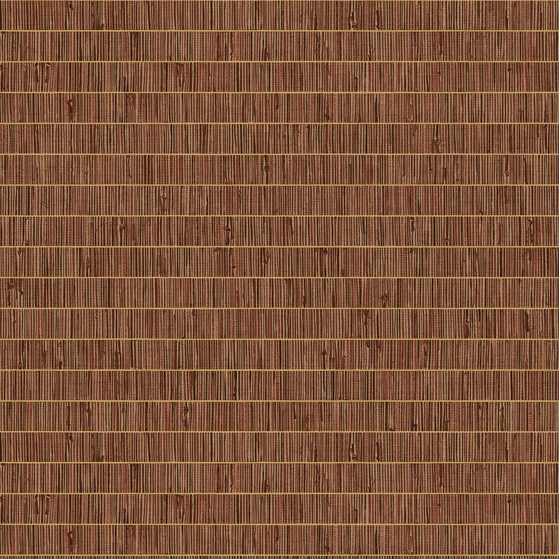 media image for Blue Grass Band Grasscloth Wallpaper in Terra Cotta from the More Textures Collection by Seabrook Wallcoverings 290