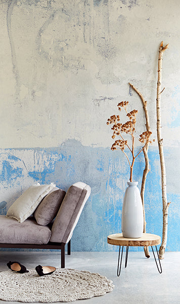 product image for Blue Grey Weathered Wall Mural by Eijffinger for Brewster Home Fashions 53