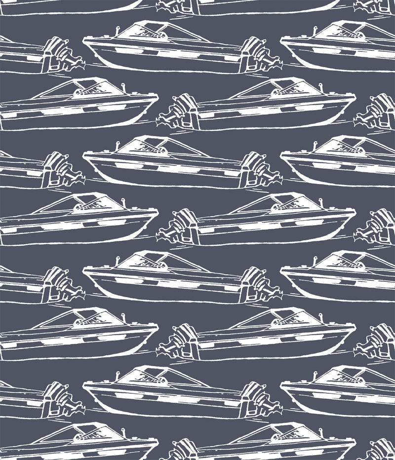media image for Boating Wallpaper in Pebble design by Aimee Wilder 299