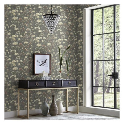 product image for Botanical Fantasy Wallpaper in Black from the Botanical Dreams Collection by Candice Olson for York Wallcoverings 84