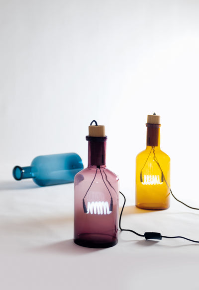 product image for bouche table lights in neon glass wood design by seletti 1 79