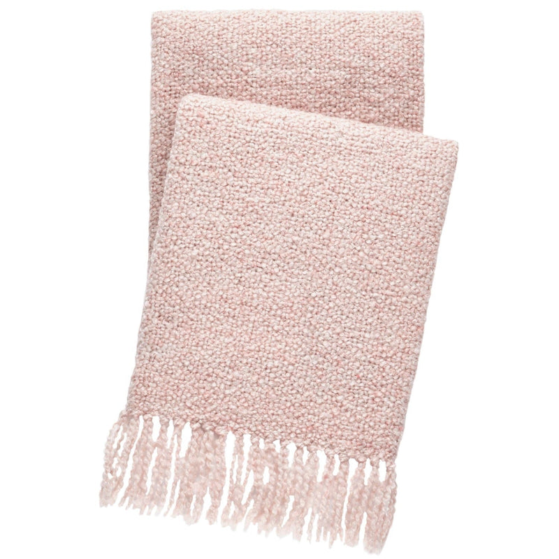 media image for boucle pink indoor outdoor throw by fresh american fr822 thr 1 253