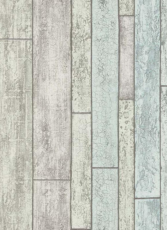 media image for Bram Faux Wood Wallpaper in Grey, Green, and Blue design by BD Wall 297