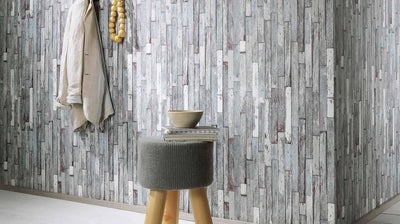product image of Brecken Faux Wood Plank Wallpaper design by BD Wall 550