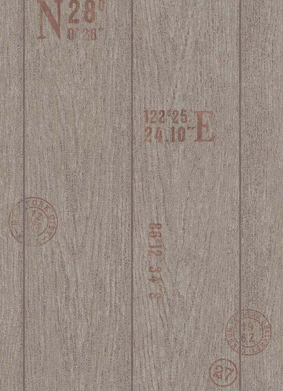 product image of Brenden Faux Wood Wallpaper in Brown design by BD Wall 568