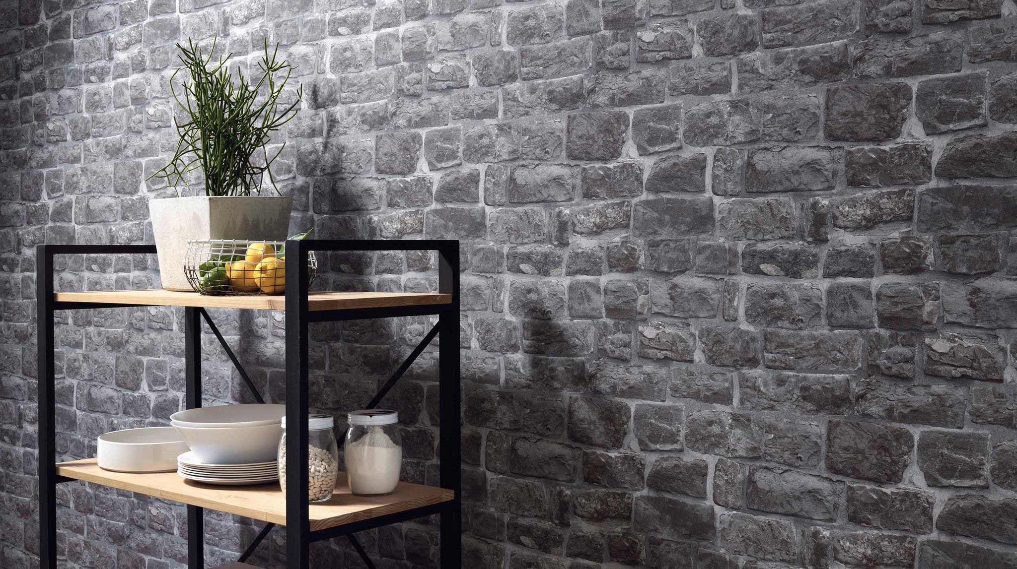 Faux brick outlet wallpaper
