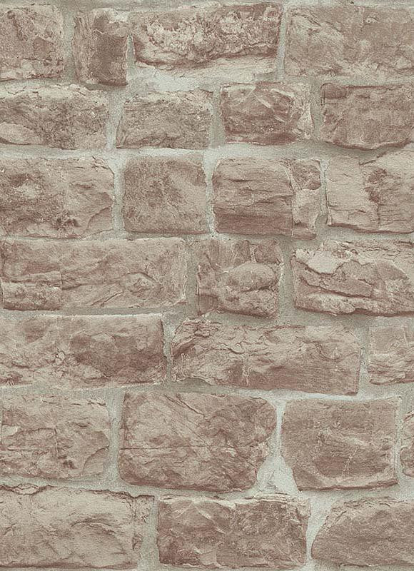 media image for Briana Faux Brick Wallpaper in Beige and Brown design by BD Wall 256