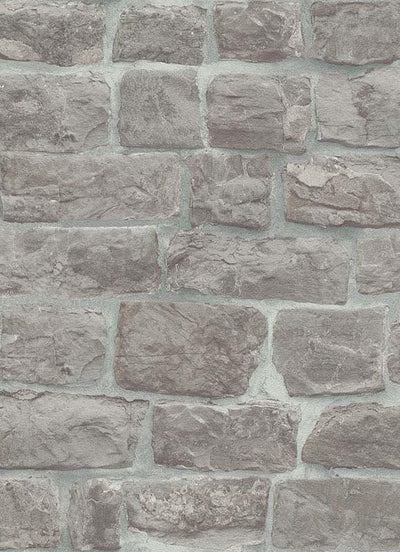 product image for Briana Faux Brick Wallpaper in Grey design by BD Wall 36