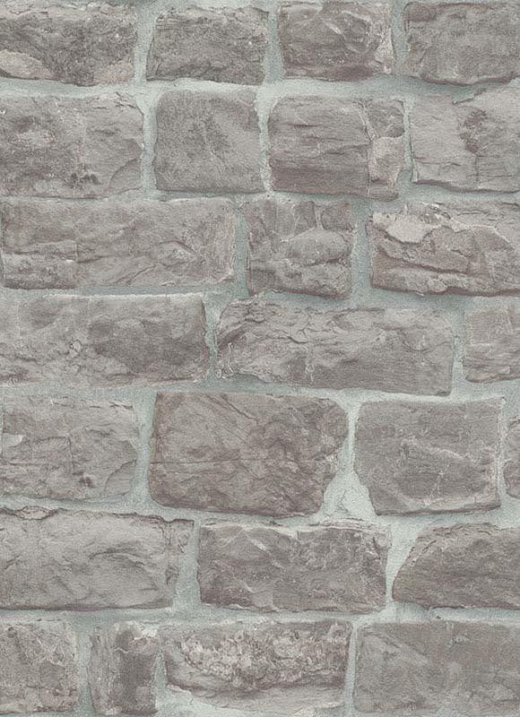 media image for Briana Faux Brick Wallpaper in Grey design by BD Wall 287