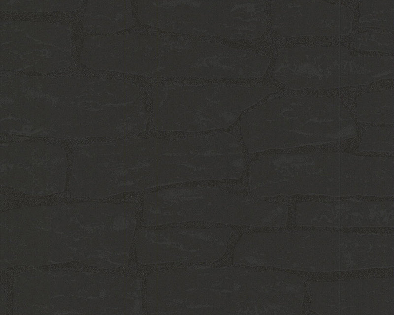 media image for Brick Wallpaper in Black design by BD Wall 251