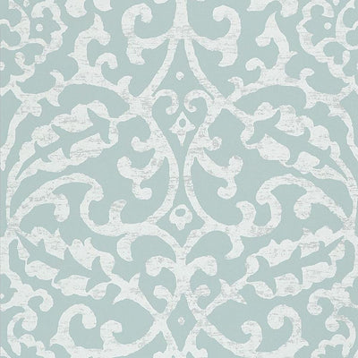 product image for Brideshead Damask Wallpaper in Aqua from the Ashdown Collection by Nina Campbell for Osborne & Little 89