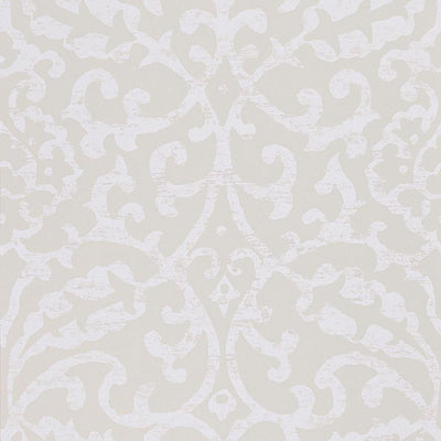 product image of Brideshead Damask Wallpaper in Ivory from the Ashdown Collection by Nina Campbell for Osborne & Little 528