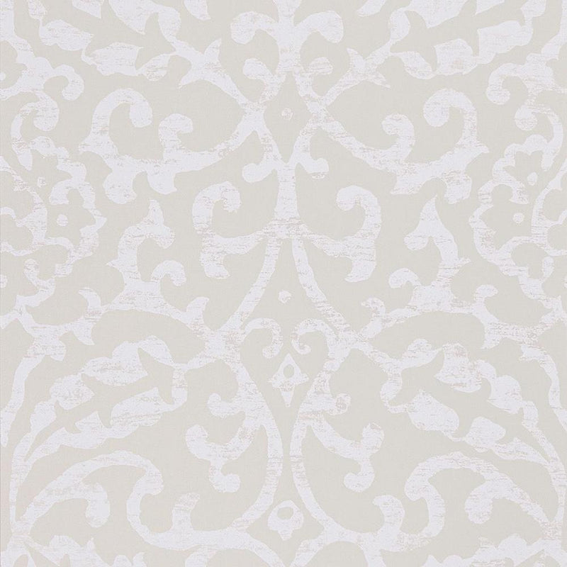 media image for Brideshead Damask Wallpaper in Ivory from the Ashdown Collection by Nina Campbell for Osborne & Little 20