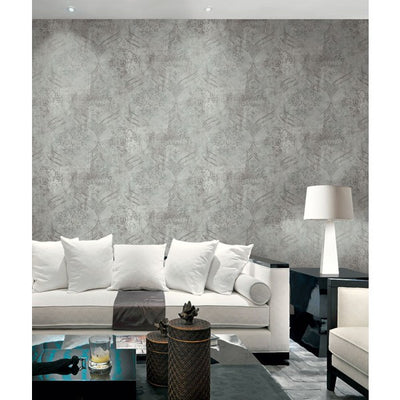 product image of Brilliant Ogee Wallpaper in Grey and Teal by Seabrook Wallcoverings 566
