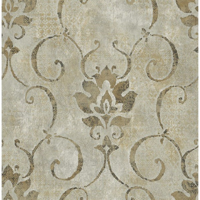 product image for Brilliant Wallpaper in Neutrals and Metallic by Seabrook Wallcoverings 22