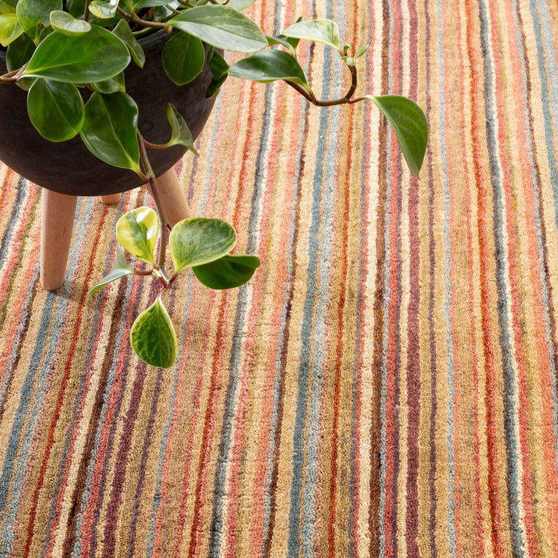 media image for brindle stripe spice loom knotted wool rug by annie selke rda080 258 2 28