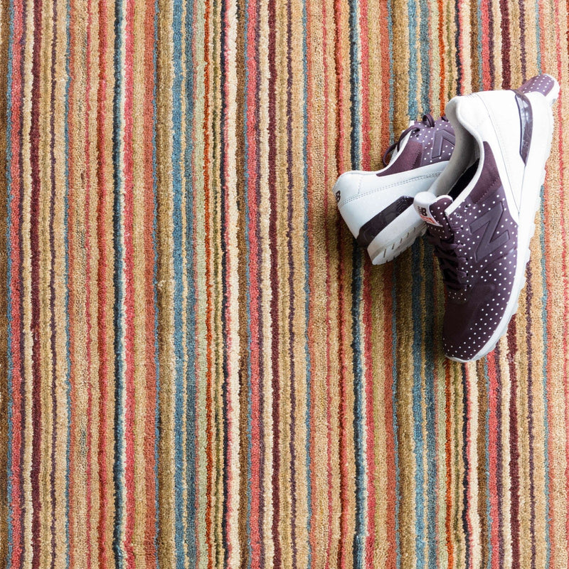 media image for brindle stripe spice loom knotted wool rug by annie selke rda080 258 4 225