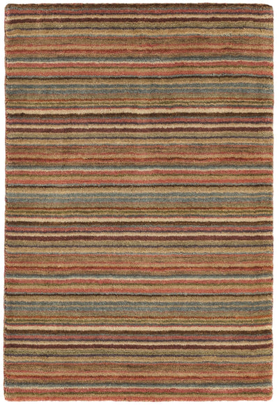 product image for brindle stripe spice loom knotted wool rug by annie selke rda080 258 1 3