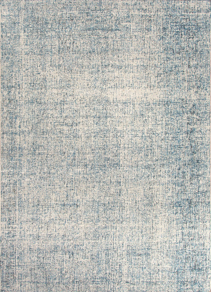 media image for Britta Collection 100% Wool Area Rug in White Ice & Blue Print by Jaipur 256