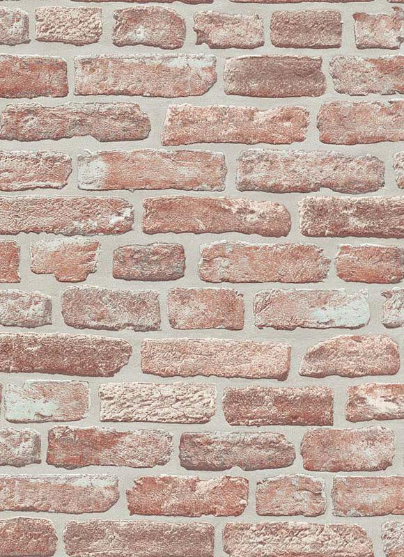 media image for Brittany Faux Brick Wallpaper in Red and Brown design by BD Wall 213