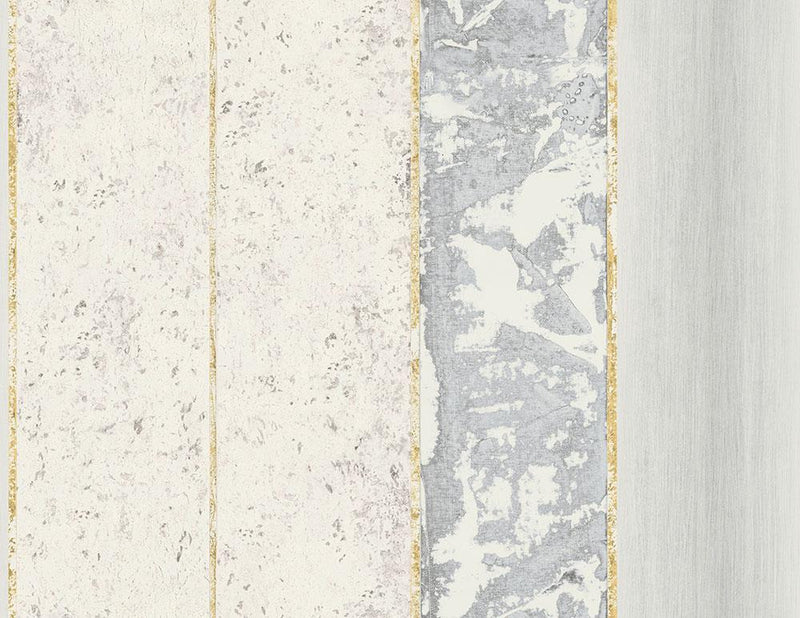 media image for Brushwood Stripe Wallpaper in Gold, Grey, and Blue from the Transition Collection by Mayflower 255