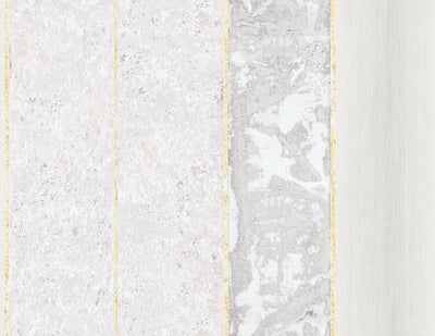 product image of Brushwood Stripe Wallpaper in Gold, Grey, and Lilac from the Transition Collection by Mayflower 573